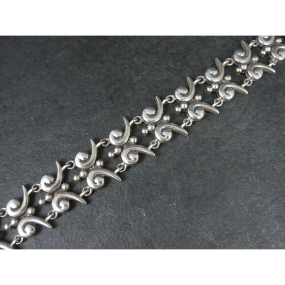 Mark Wasserman Samara Bracelet Sterling Silver 7 Inches Vintage - Picture 2 of 9